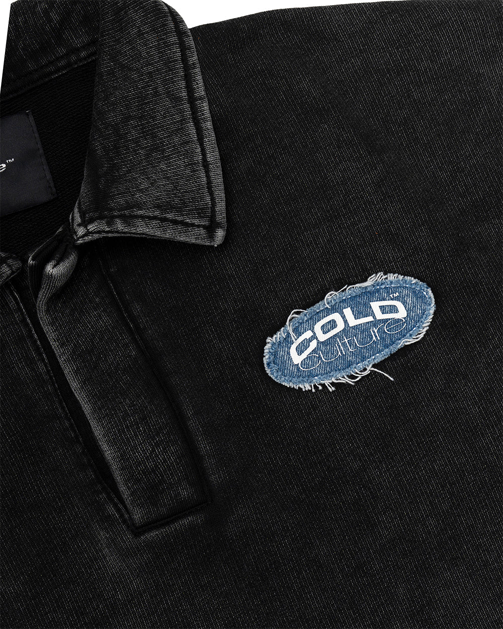 Distressed Dollar Polo Black for Women - gallery