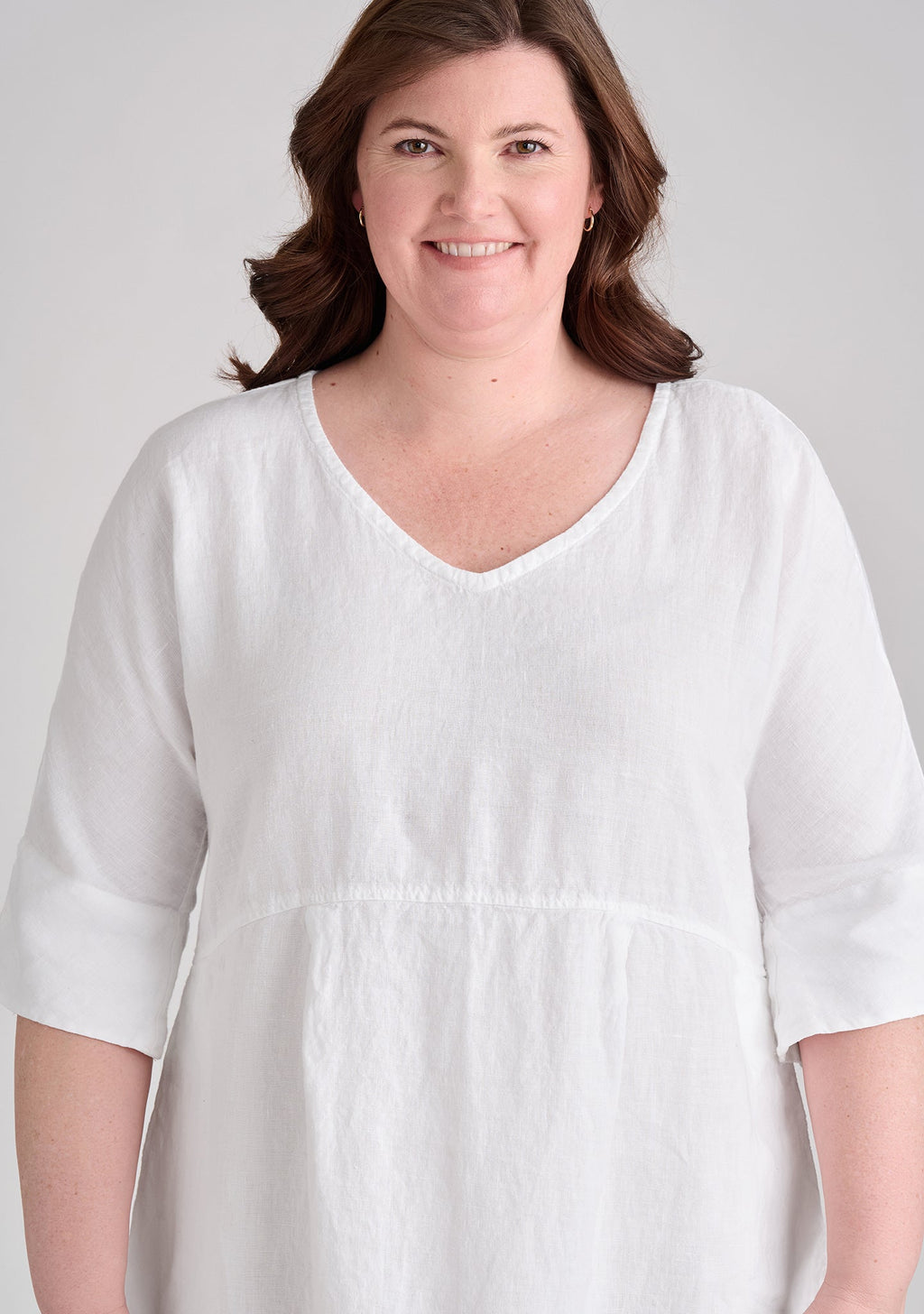 Dolman Linen Dress for Women - gallery