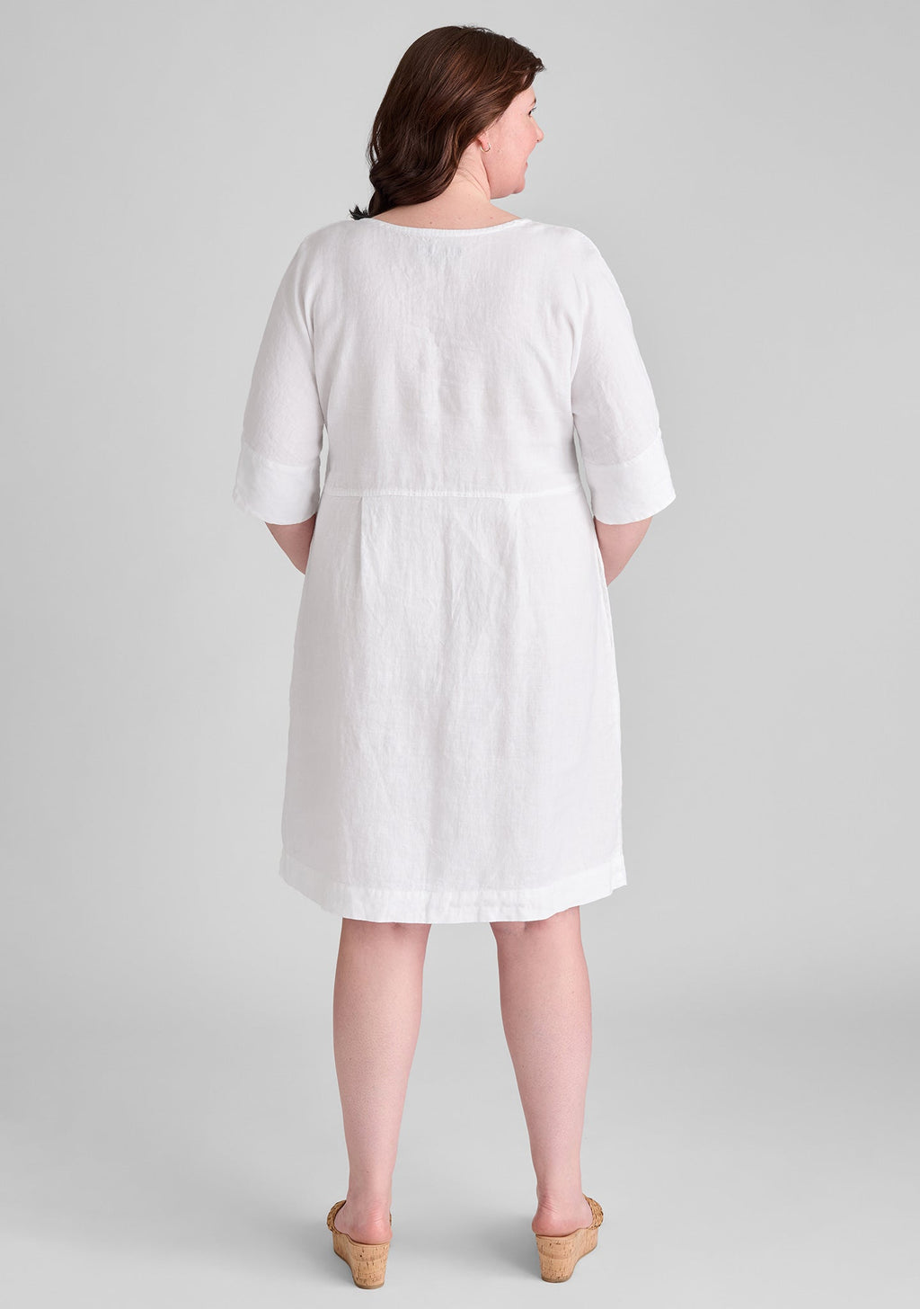 Dolman Linen Dress for Women - gallery