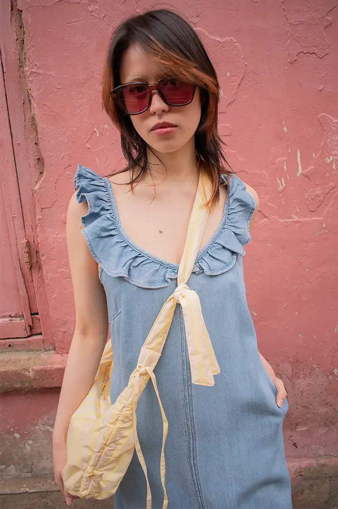 Elida Light Blue Denim Dress