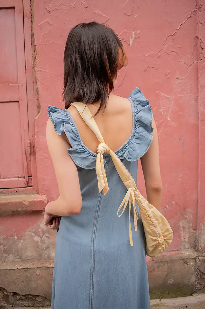 Elida Light Blue Denim Dress - gallery