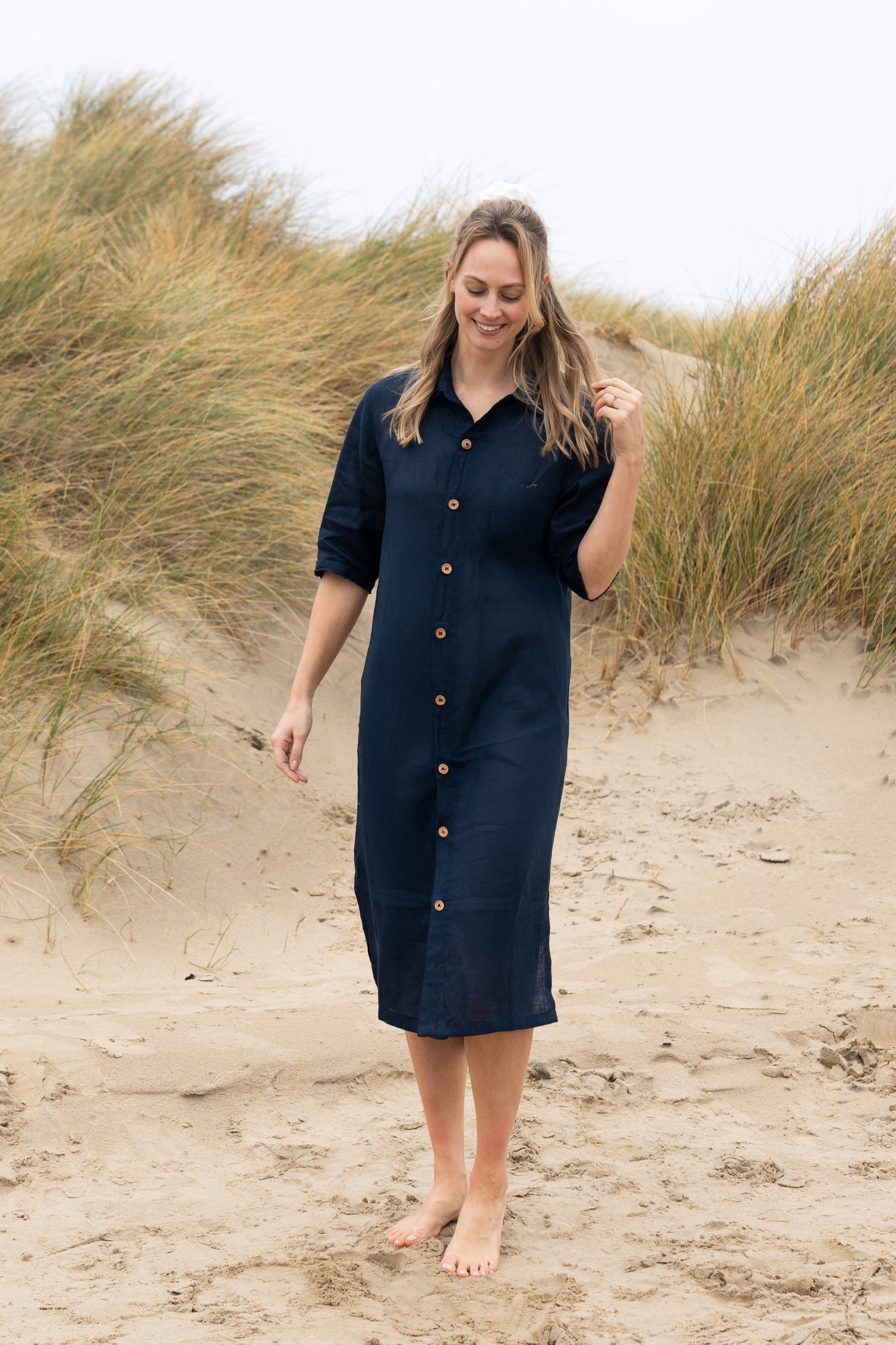 Dollie Linen Shirt Dress | Linen Shirt Dress — gallery
