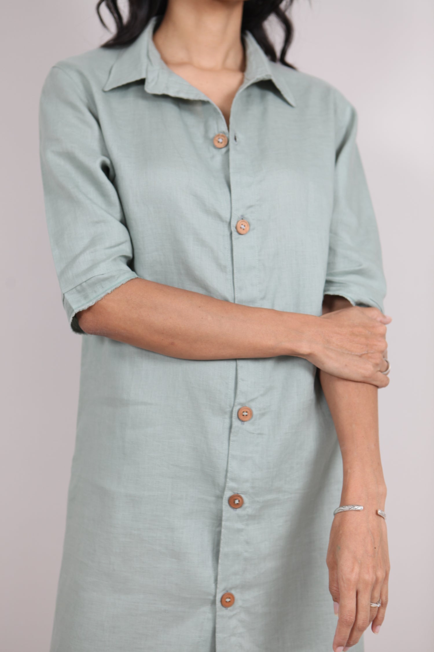 Dollie Linen Shirt Dress | Linen Shirt Dress — gallery