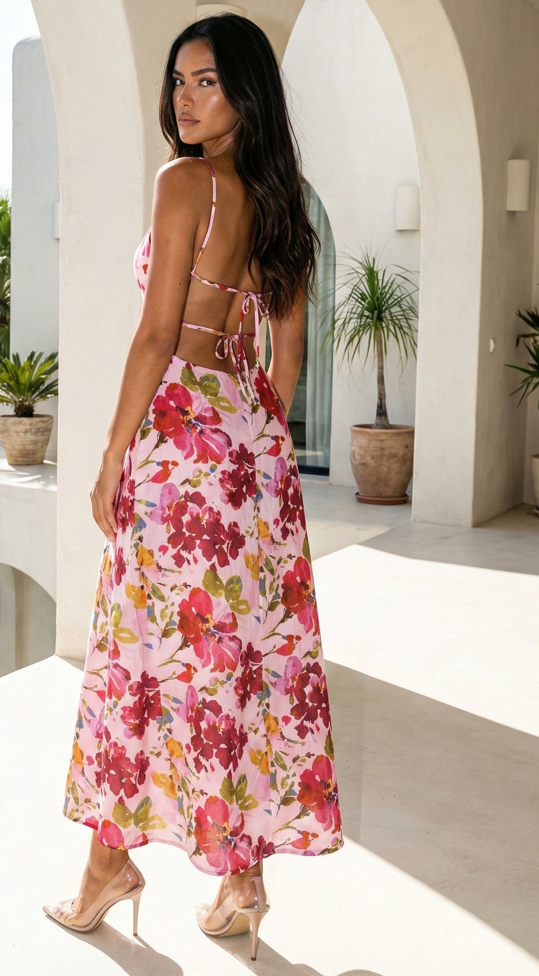Floréa Bodice Floral Maxi Dress - Pink — gallery