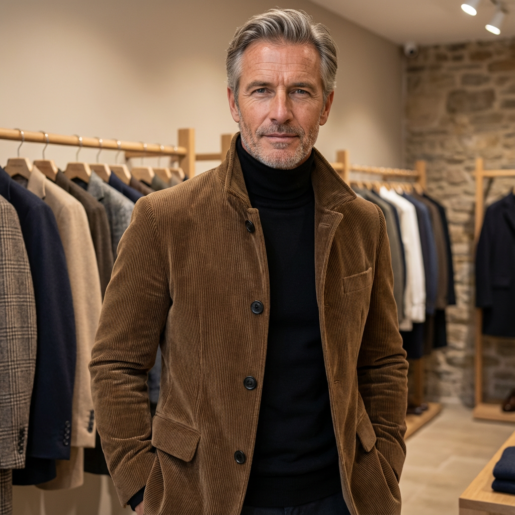 Elegant Jacket for Men - Light Brown