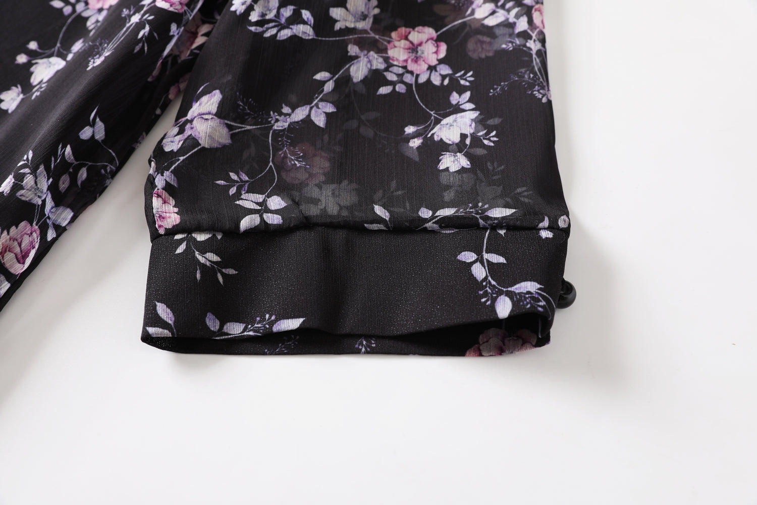 Gina Plus Size Floral Print Chiffon Cheongsam Qipao Mid Sleeve Dress (Bl... — gallery