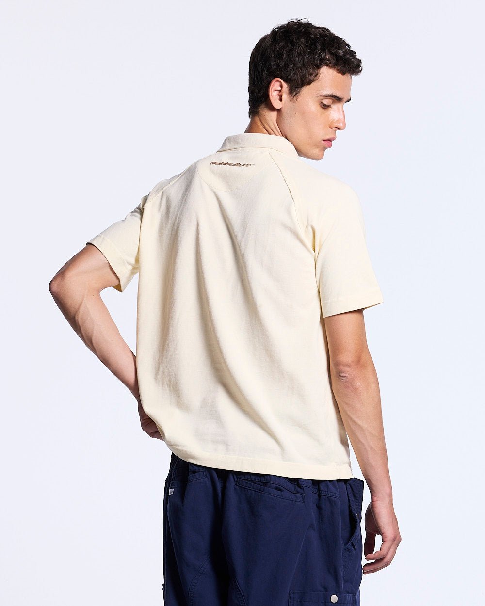 Gothic Distressed Polo Beige for Women - gallery