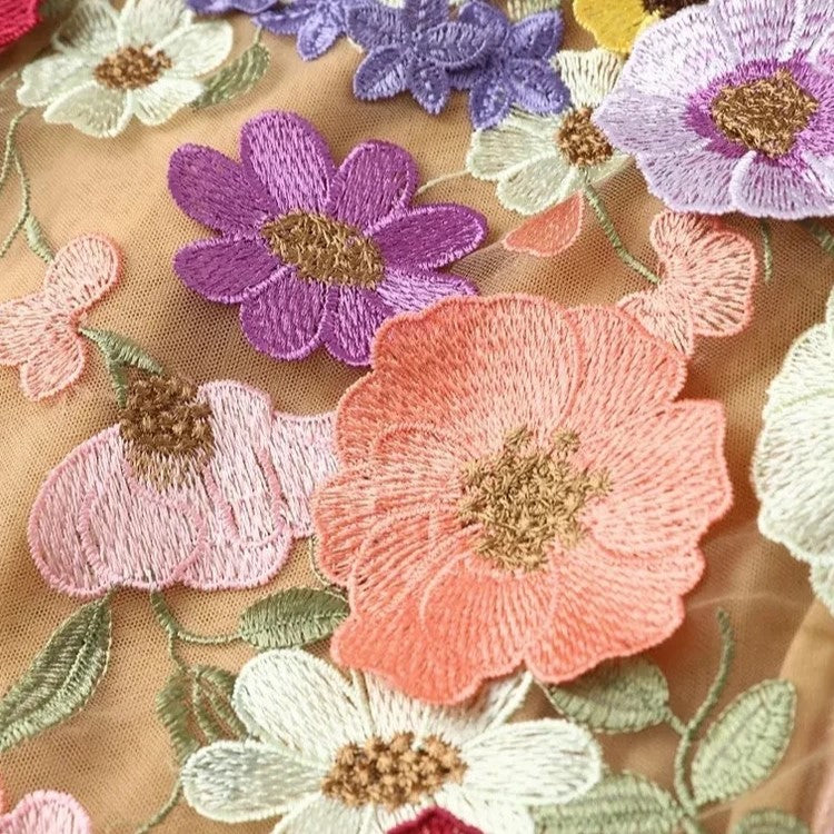 Unique Handmade Floral Dress