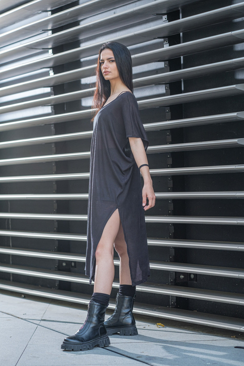 Oversized Long Off-Shoulder Tunic Top for Women - gallery