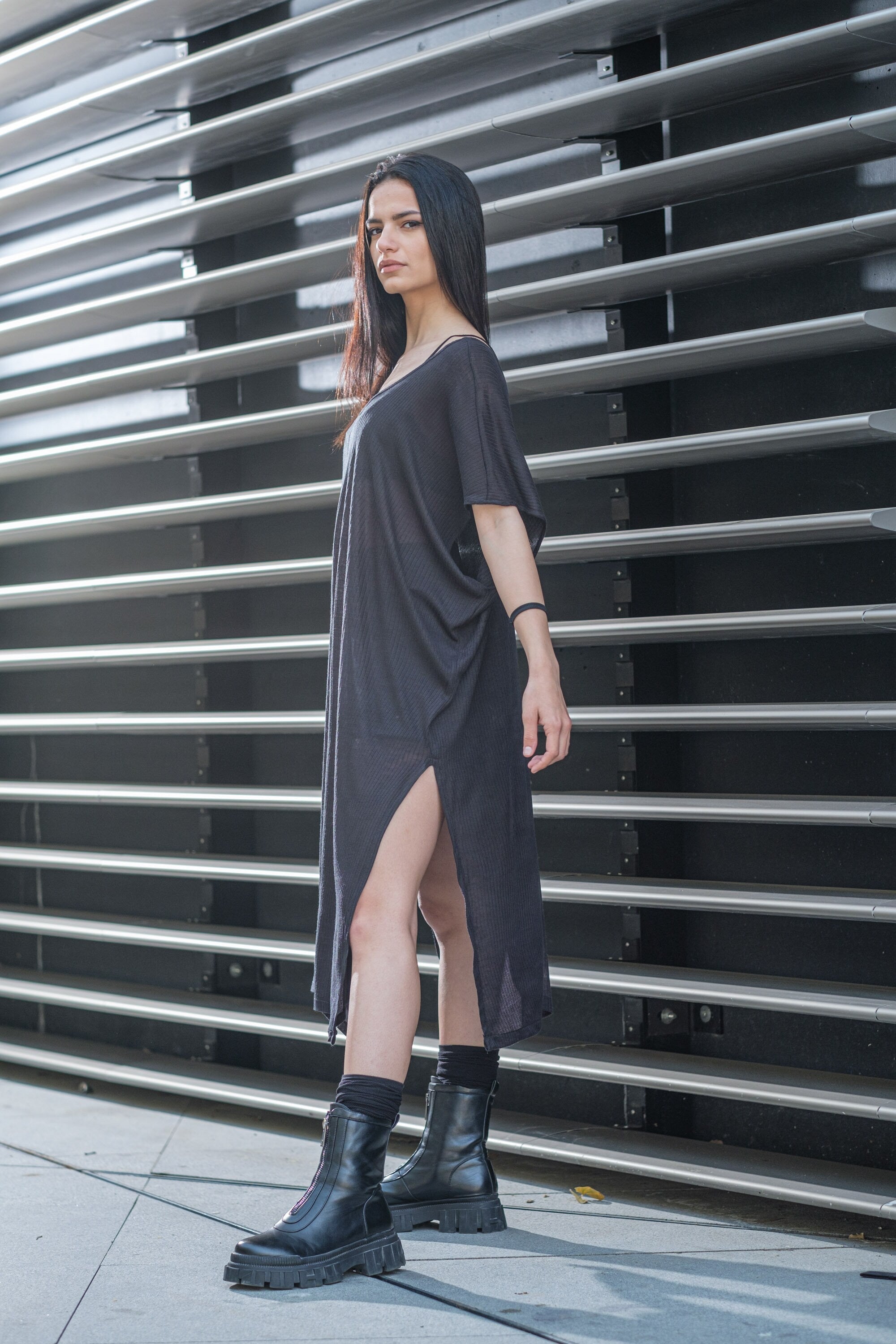 Oversized Long Off-Shoulder Tunic Top for Women - gallery