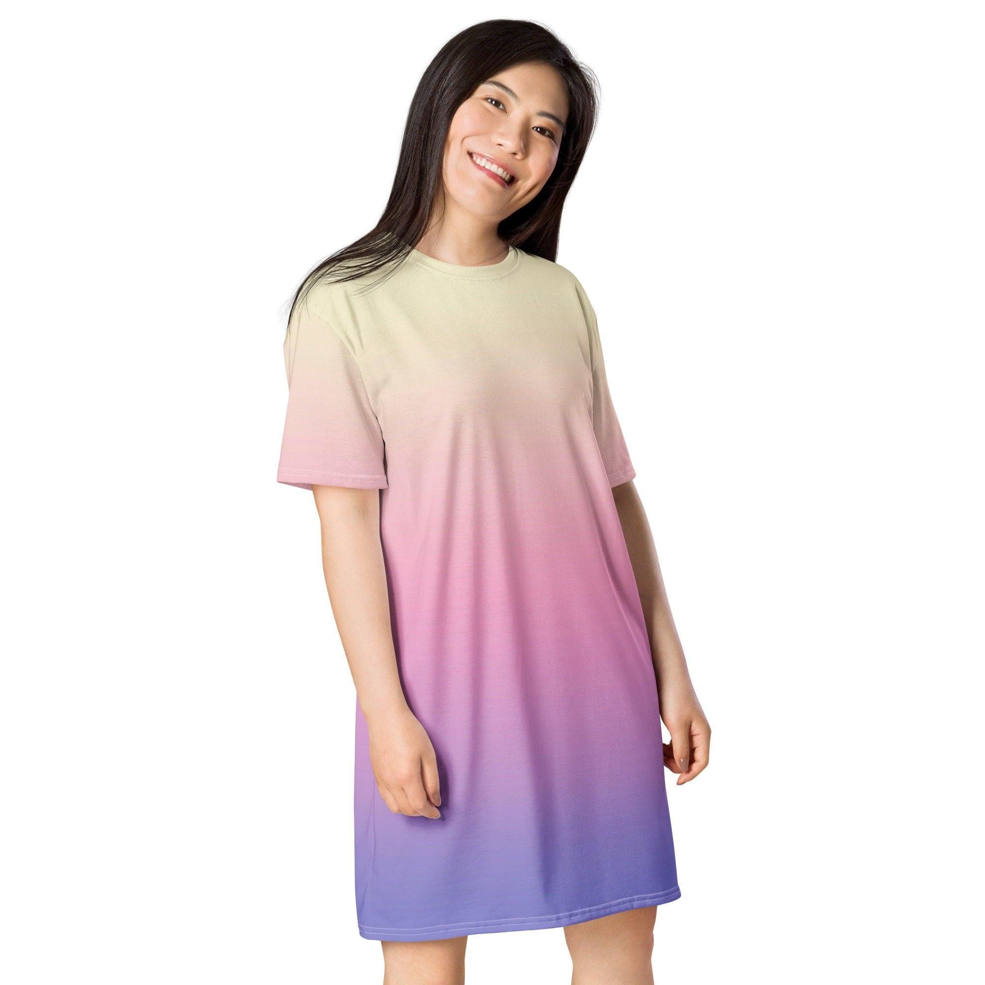 Oversized Graphic Shift Dress for Women — Comfortable Stretch - gallery
