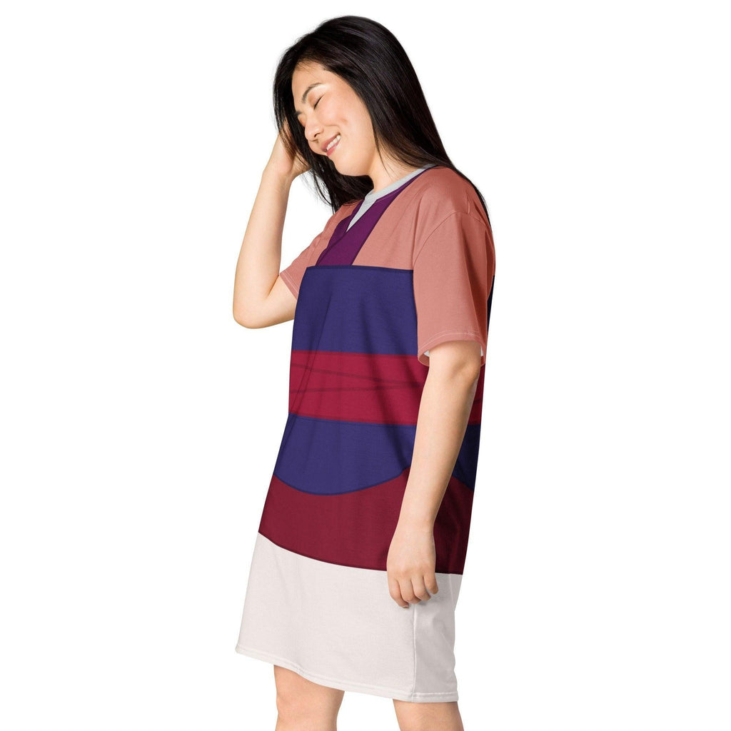 Oversized Graphic T-Shirt Dress for Women — Relaxed Fit - gallery