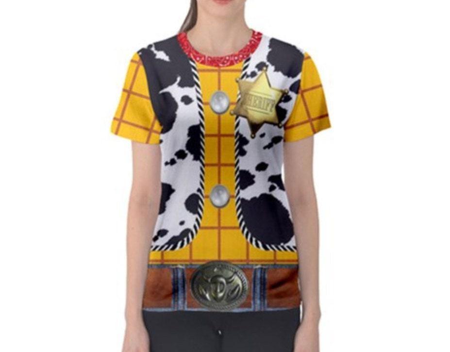 Cartoon Print Athletic Short Sleeve Shirt for Women - gallery