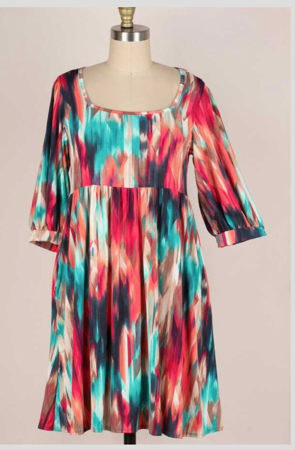 One for the Ages Multi-Color Babydoll Dress for Women - gallery