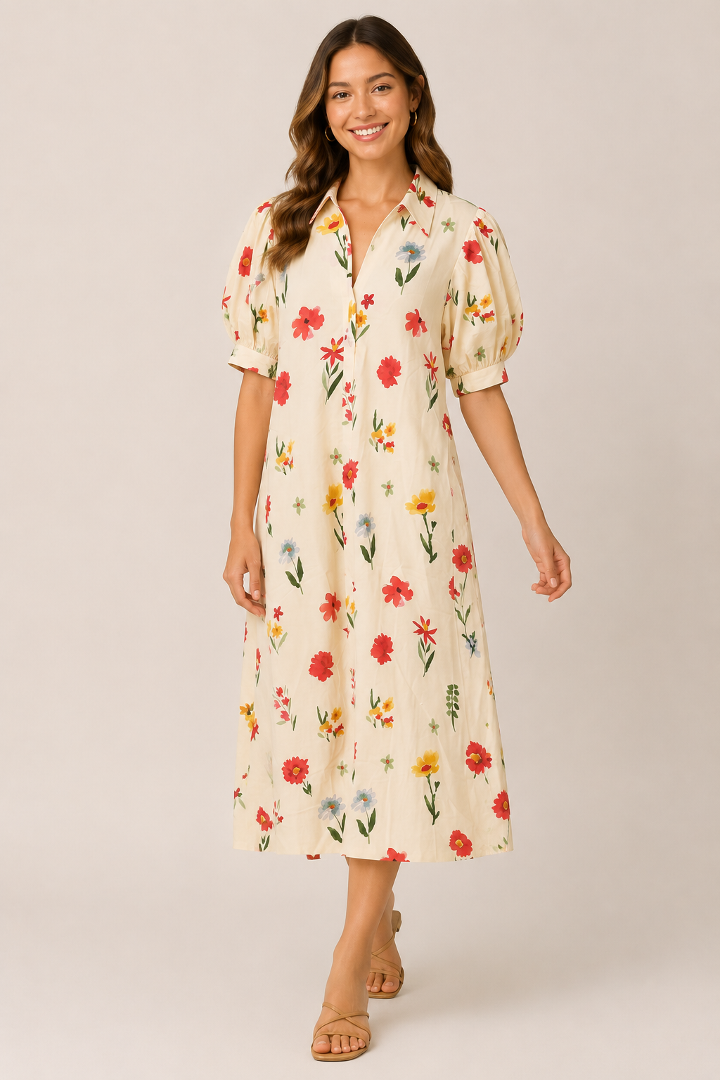 Vivienne Wildflower Midi Dress for Women - gallery