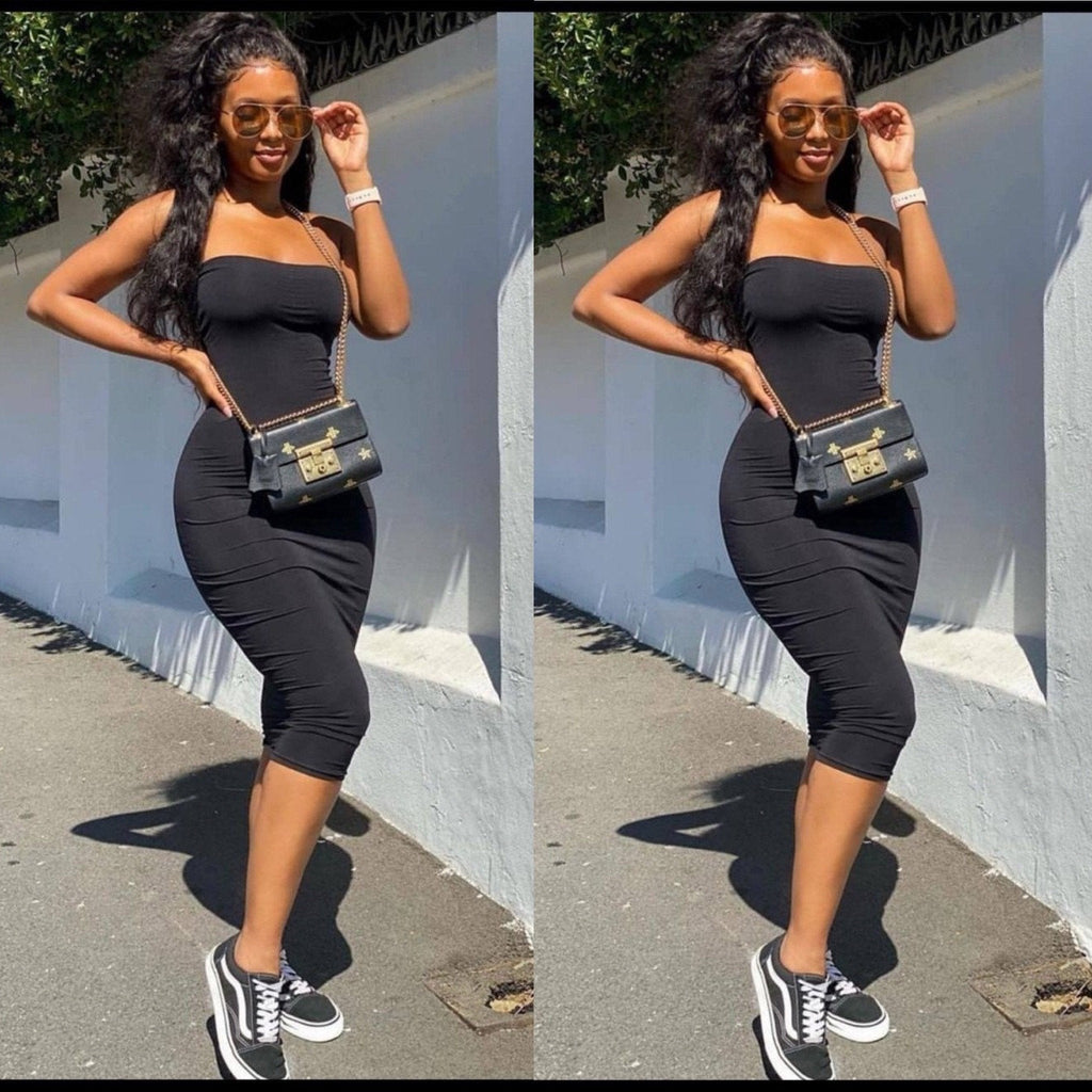 Boobtube Off Shoulder Bodycon Dress for Women