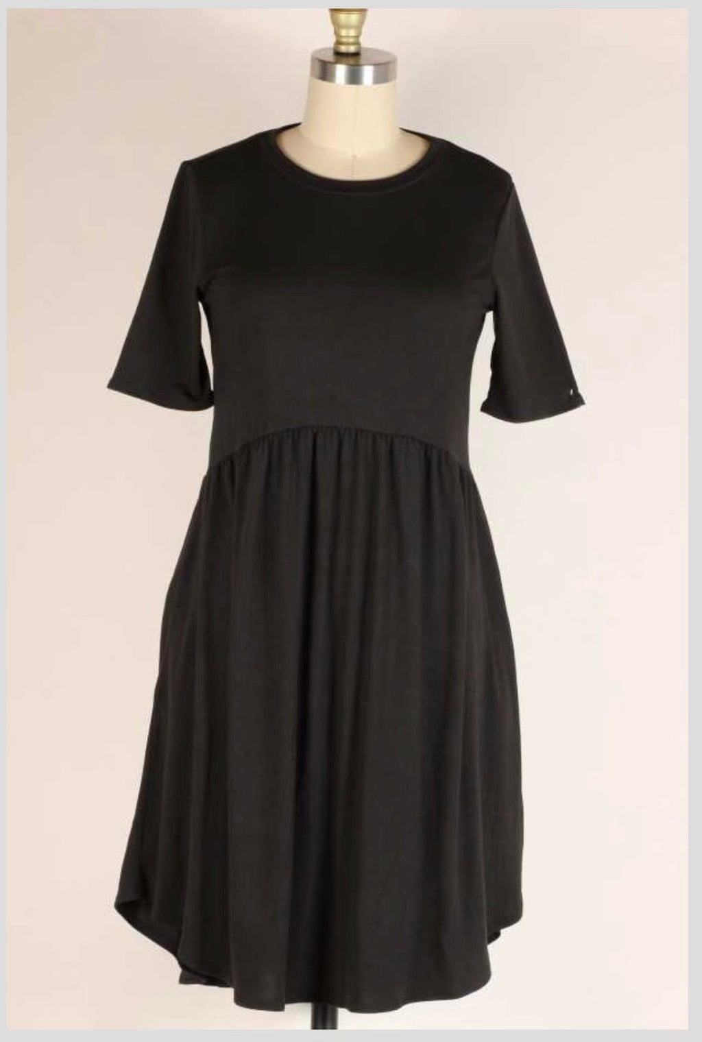 Midnight Hour Black Babydoll Dress for Women - gallery