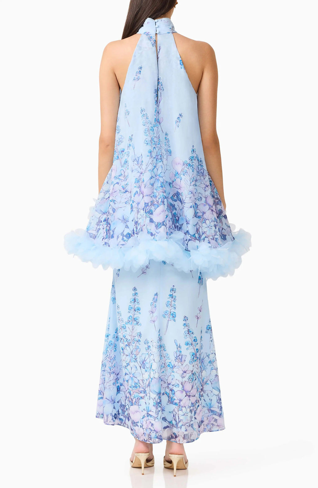 Tulsia Floral Georgette Maxi Gown for Women - gallery