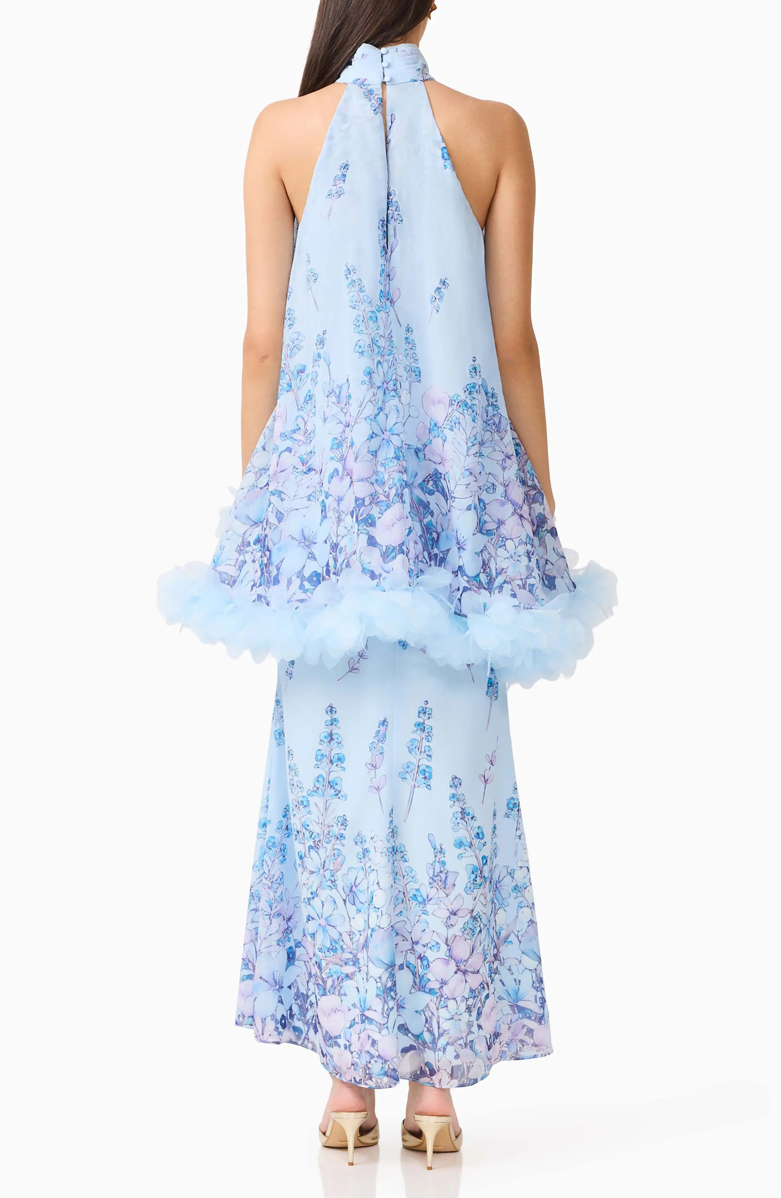 Tulsia Floral Georgette Maxi Gown for Women - gallery