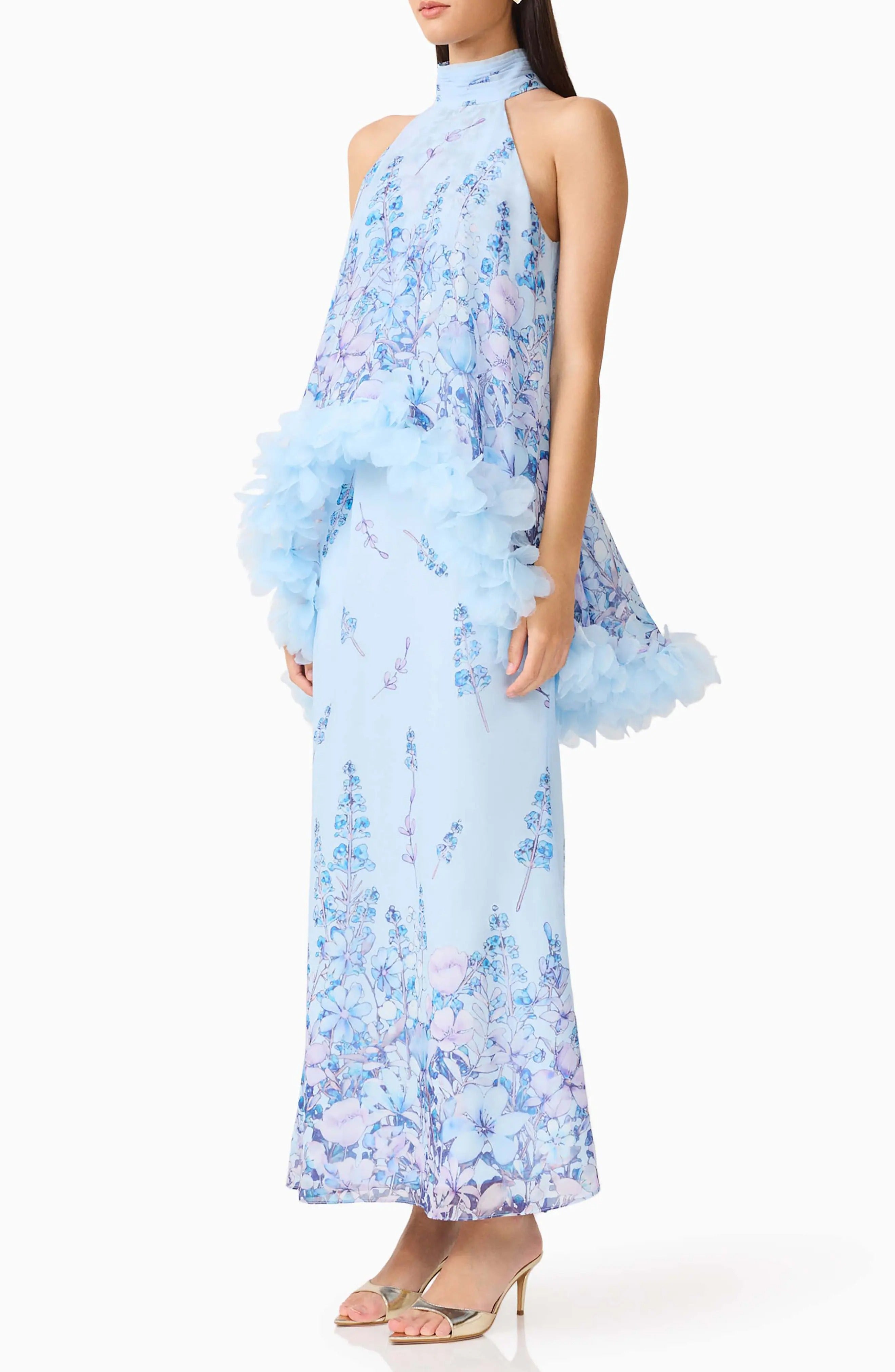 Tulsia Floral Georgette Maxi Gown for Women - gallery