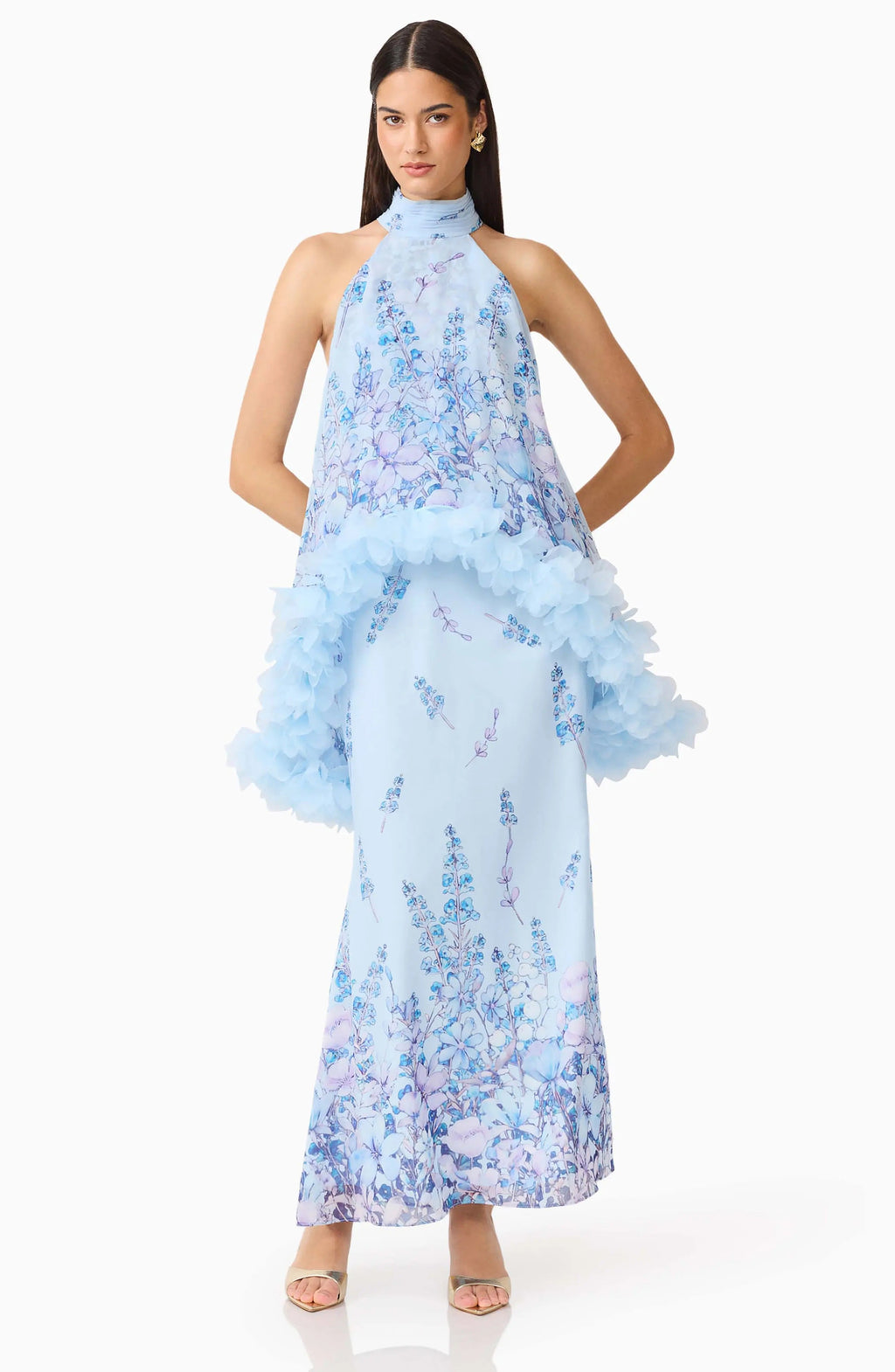 Tulsia Floral Georgette Maxi Gown for Women