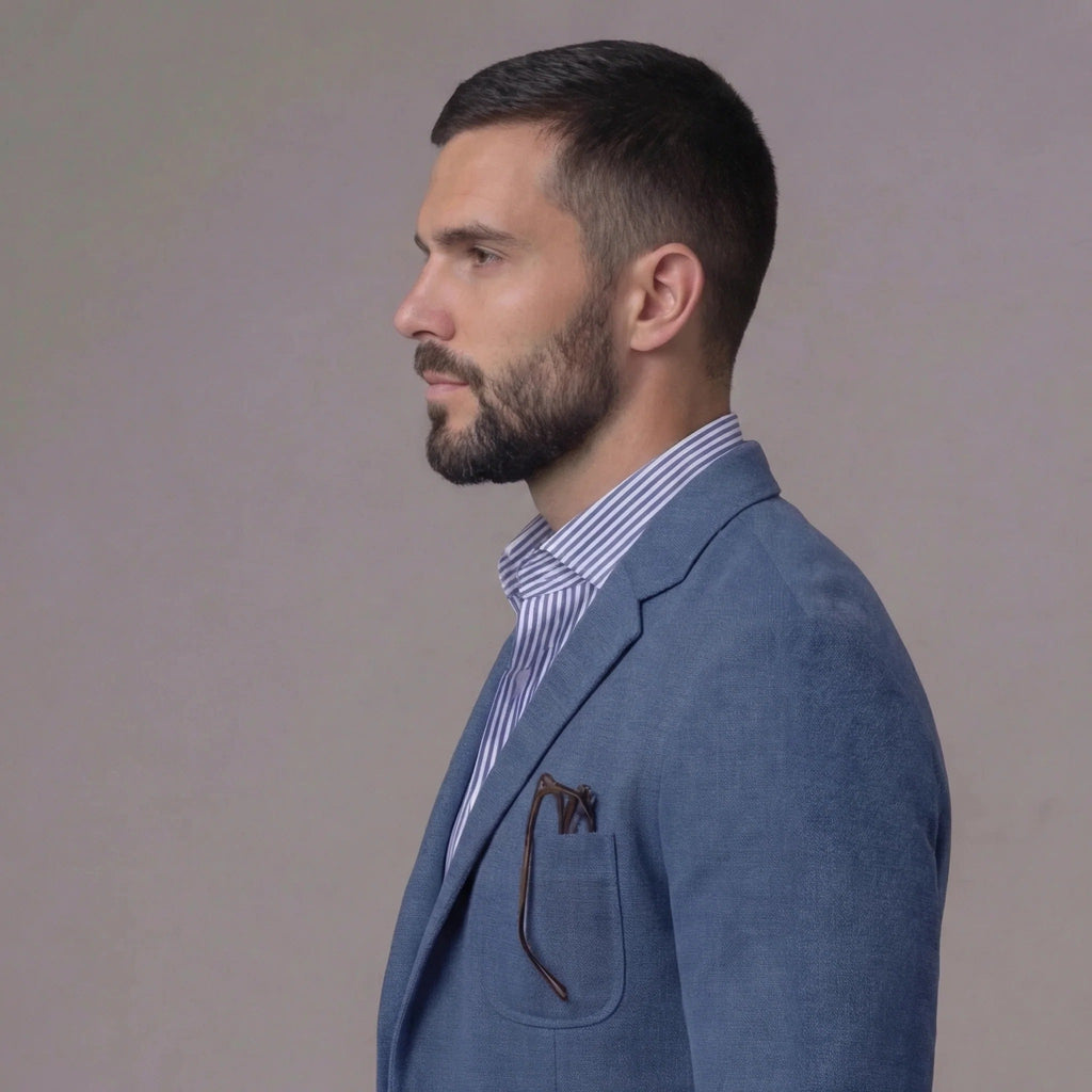 Linen Blazer Jacket for Men - gallery