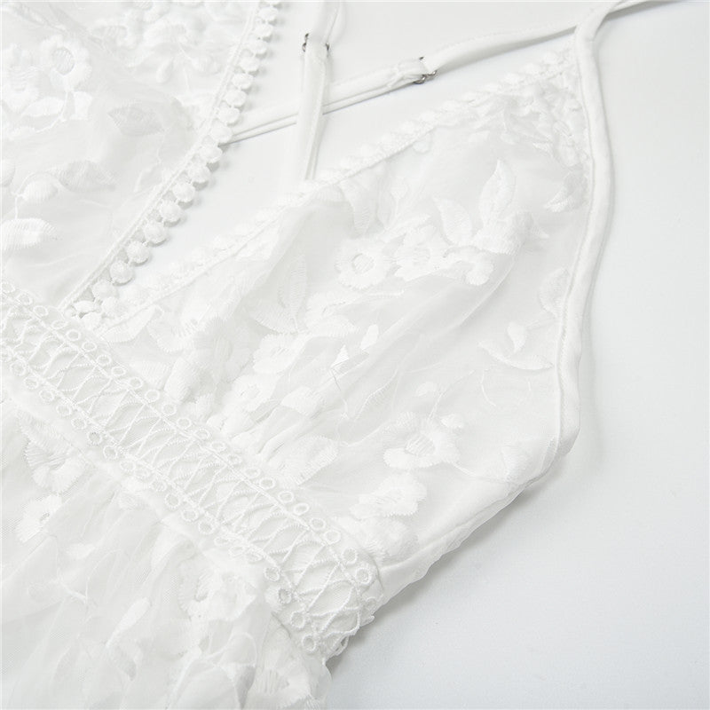 Elegant White Summer Dress