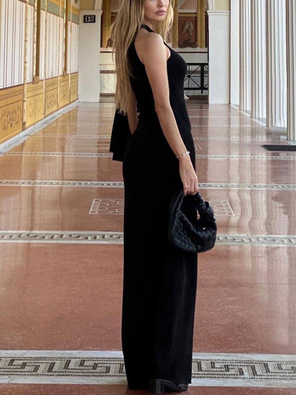 Fashion One Shoulder Ribbon Party Maxi Dress for Women - gallery
