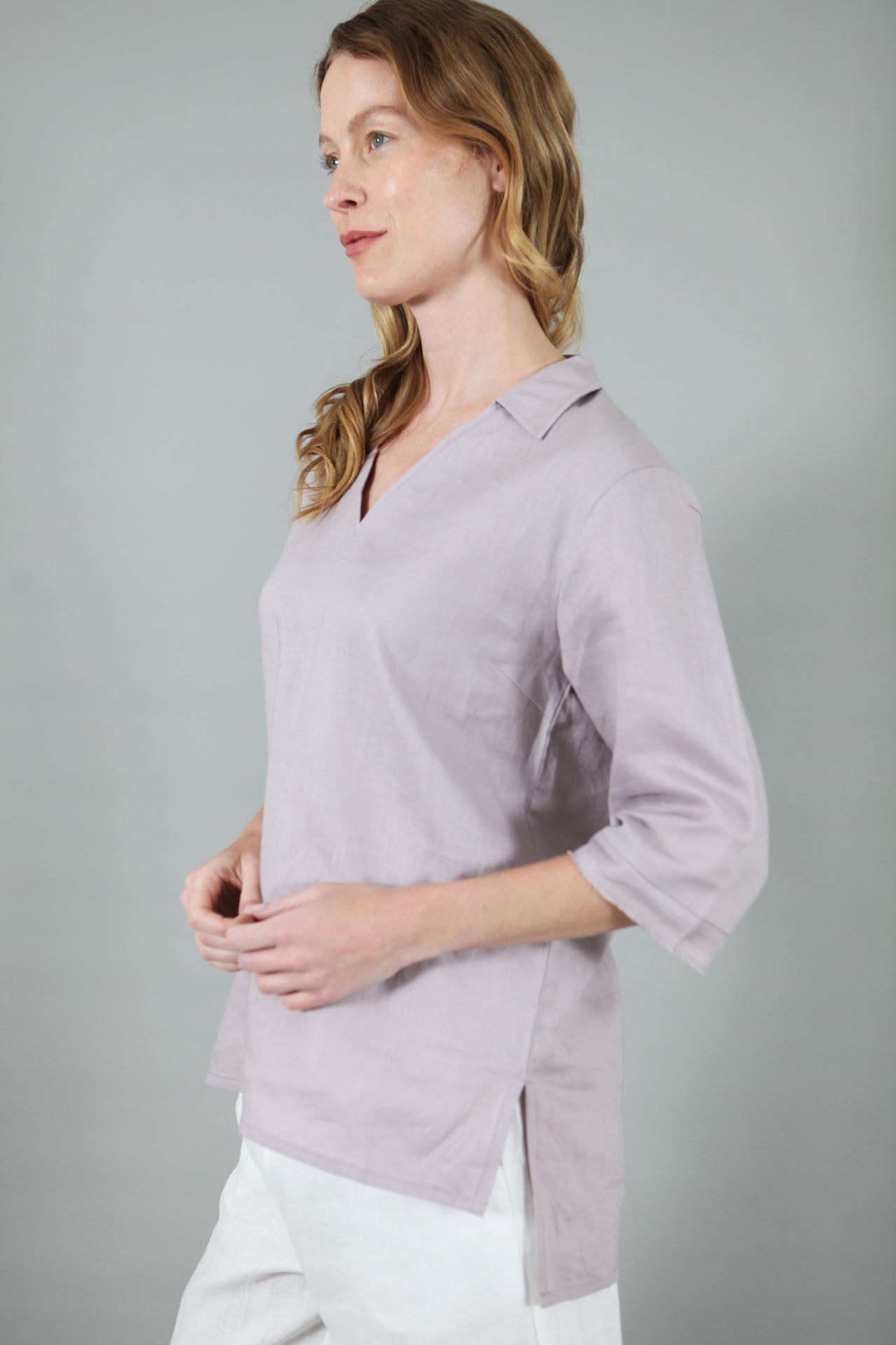 Lizzie Linen Shirt | Collared Shirt — gallery