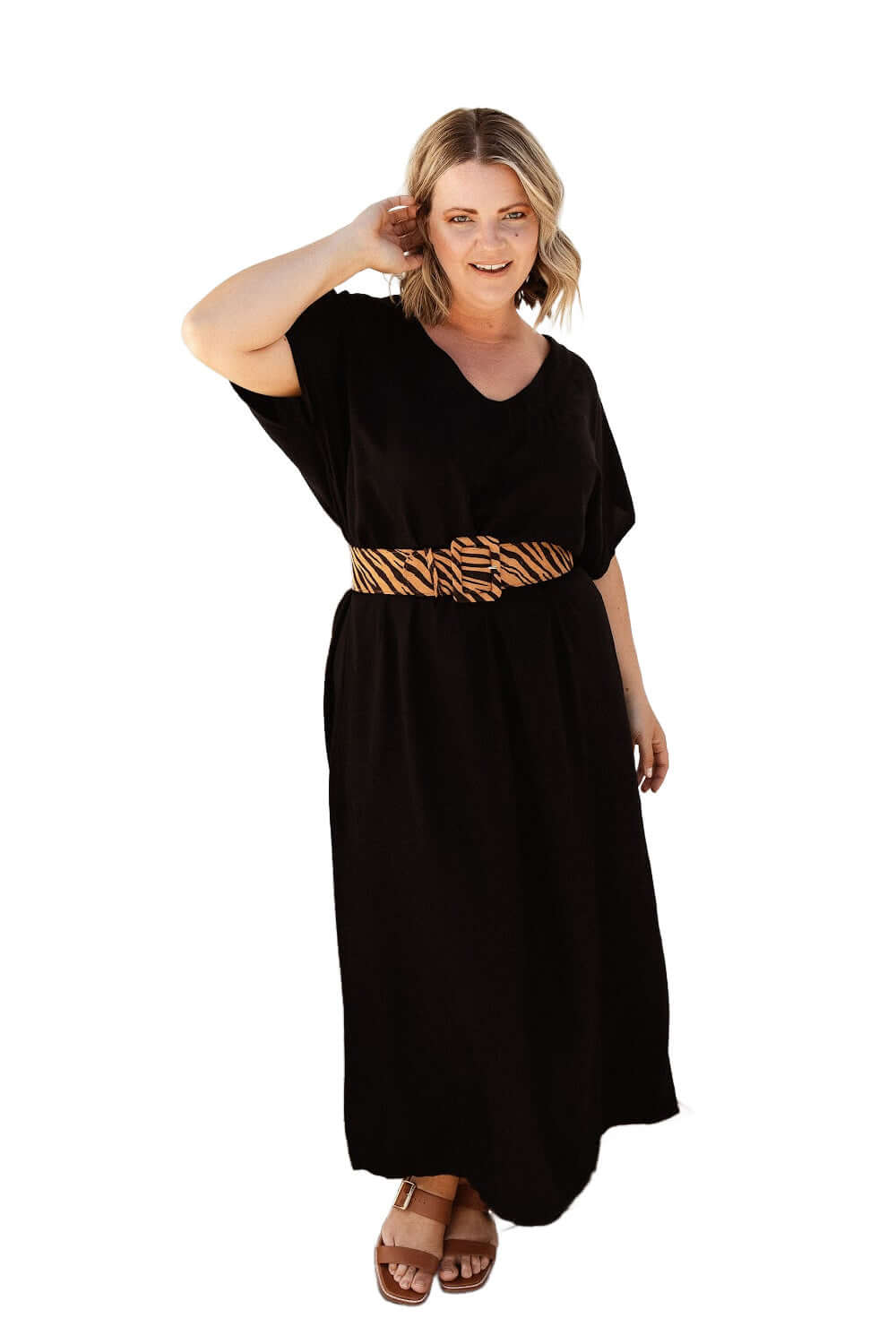 Black Maxi Kaftan Dress — gallery