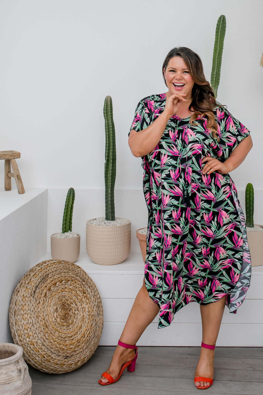 Long Kaftan Dress - Bird of Paradise