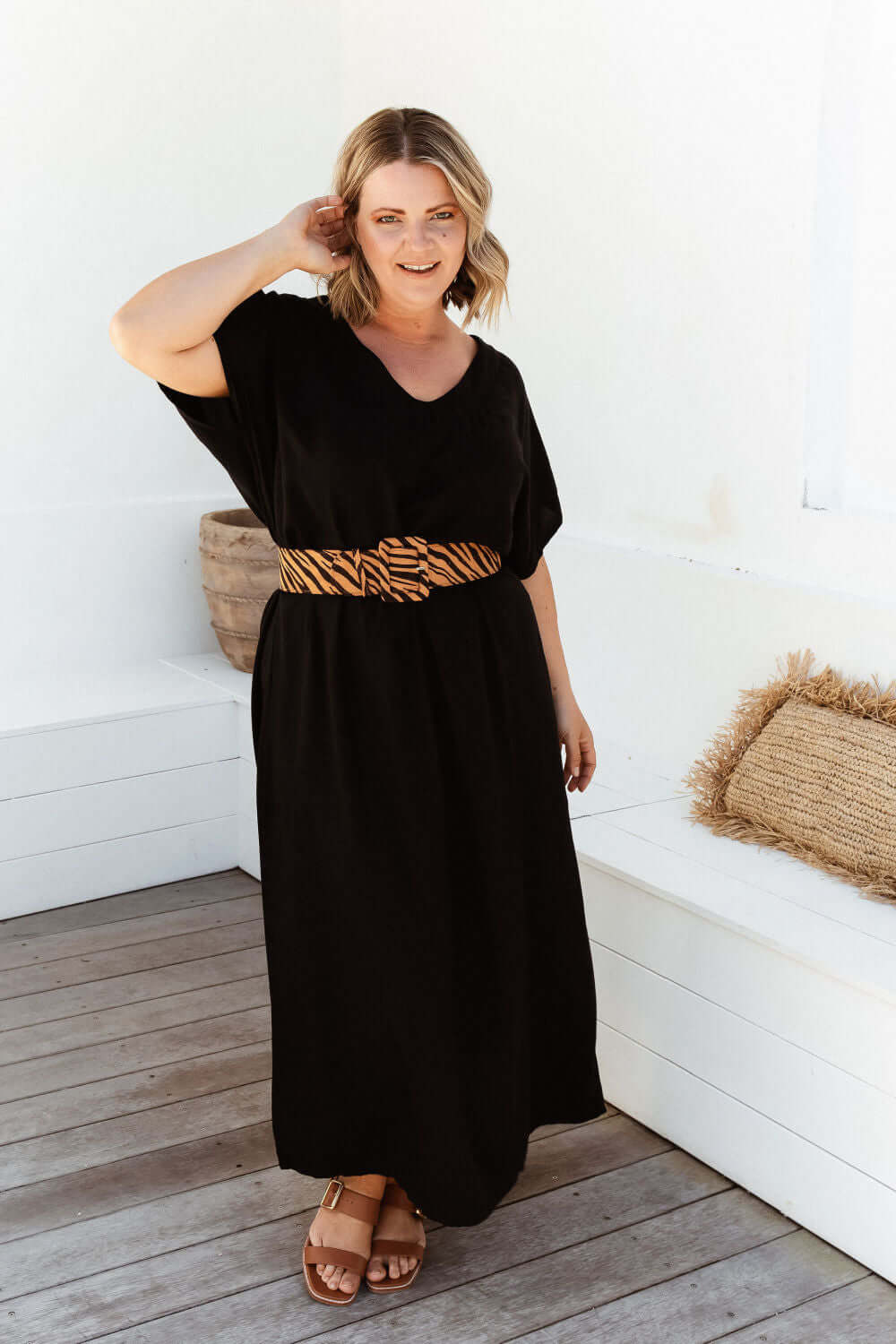 Black Maxi Kaftan Dress