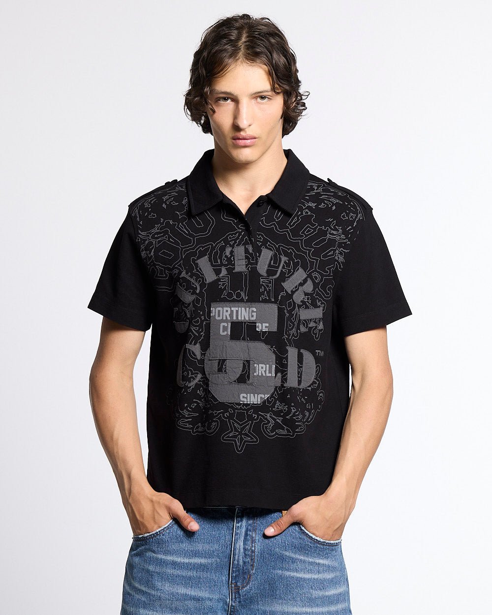 Looping Polo Black for Women - gallery