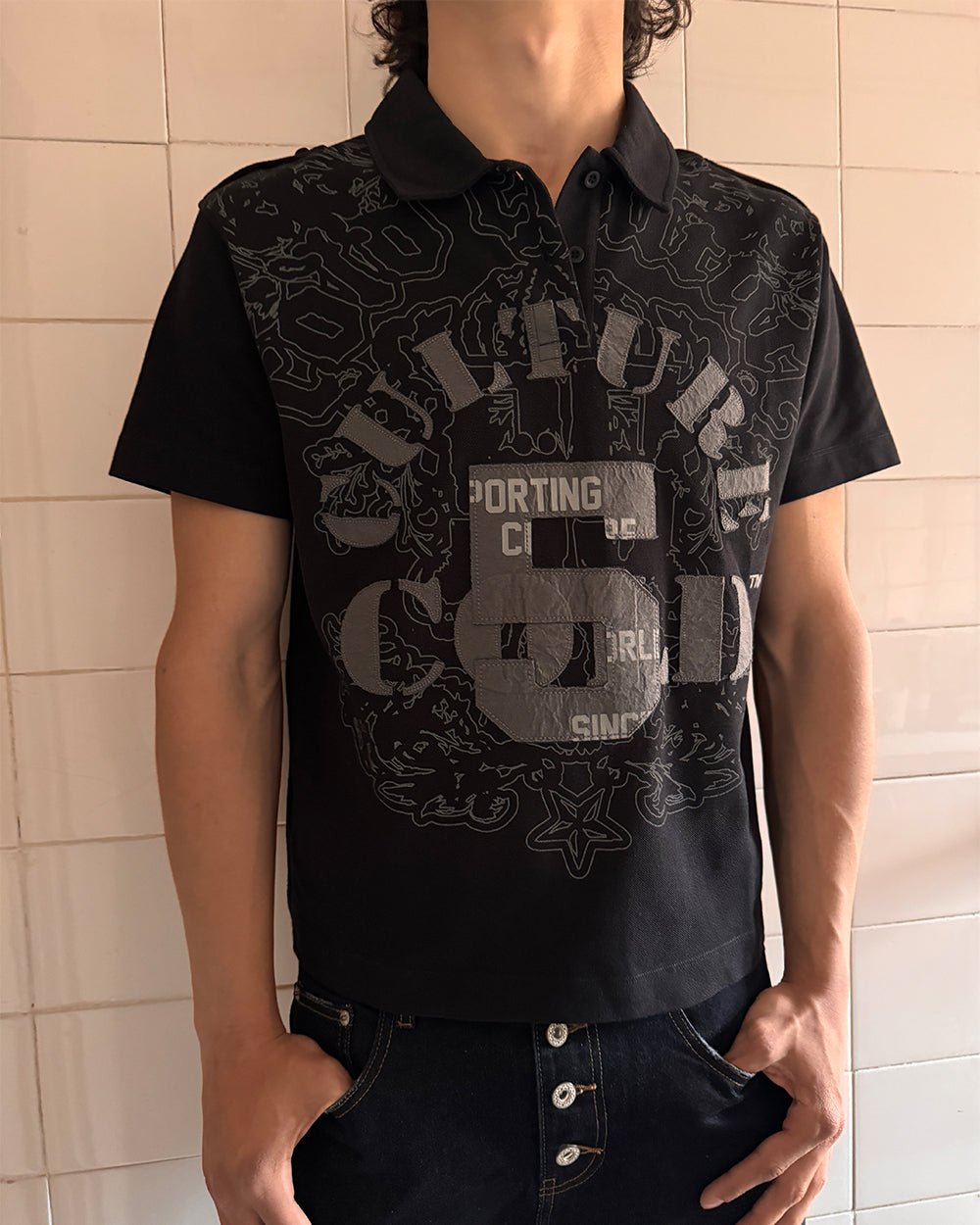 Looping Polo Black for Women - gallery