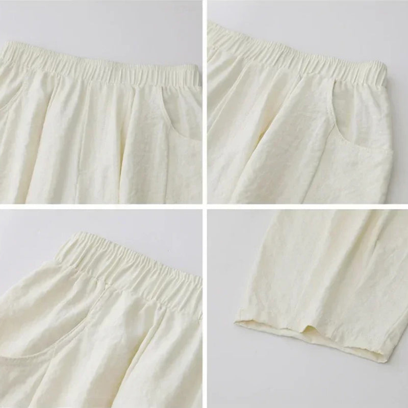 Chill Vibe Wide-Leg Elastic Waist Pants Trousers for Women - gallery