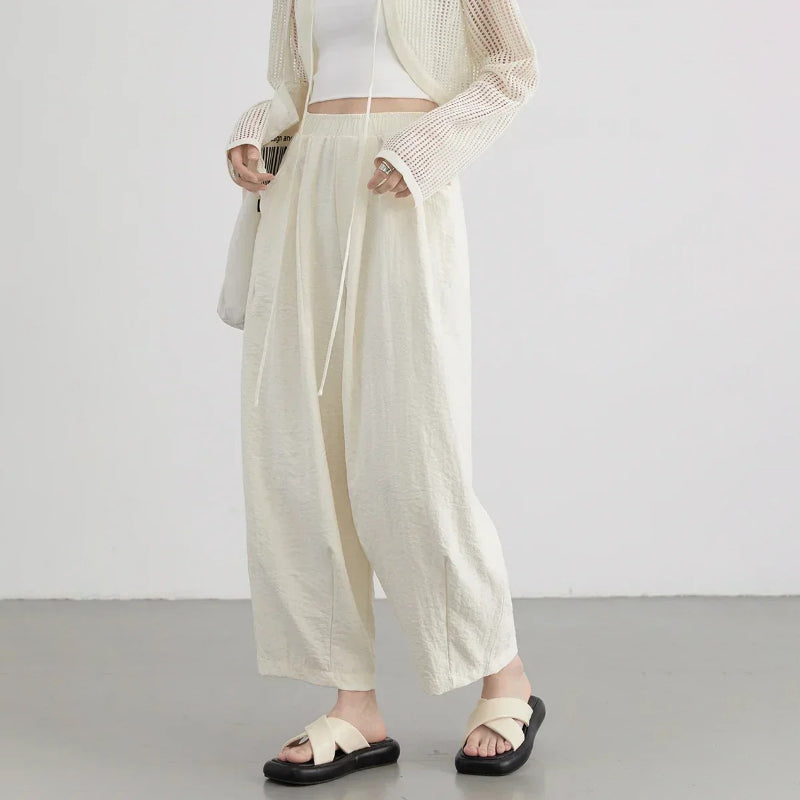 Chill Vibe Wide-Leg Elastic Waist Pants Trousers for Women - gallery