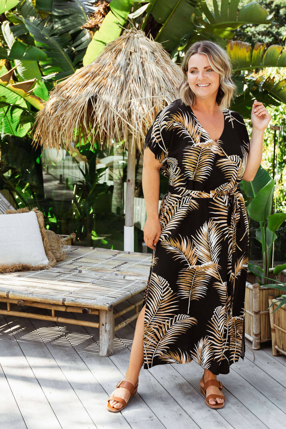 Long Kaftan Dress - Bamboo — gallery