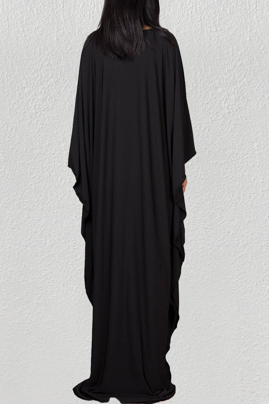 Batwing Ruched Kaftan Dress for Women — Beach Cover-Up - gallery