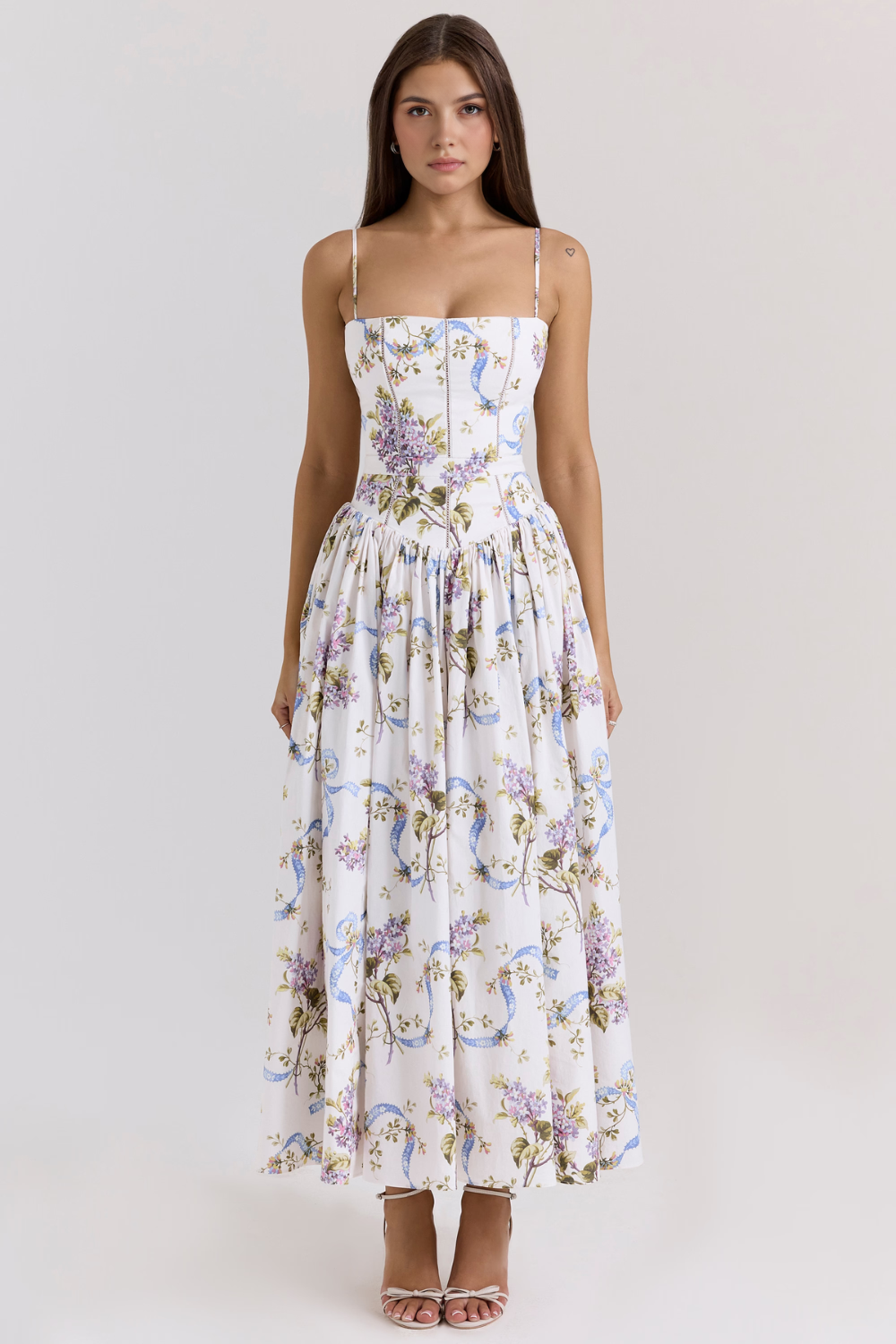 Maxi Dress Shaping Floral Print for Women
