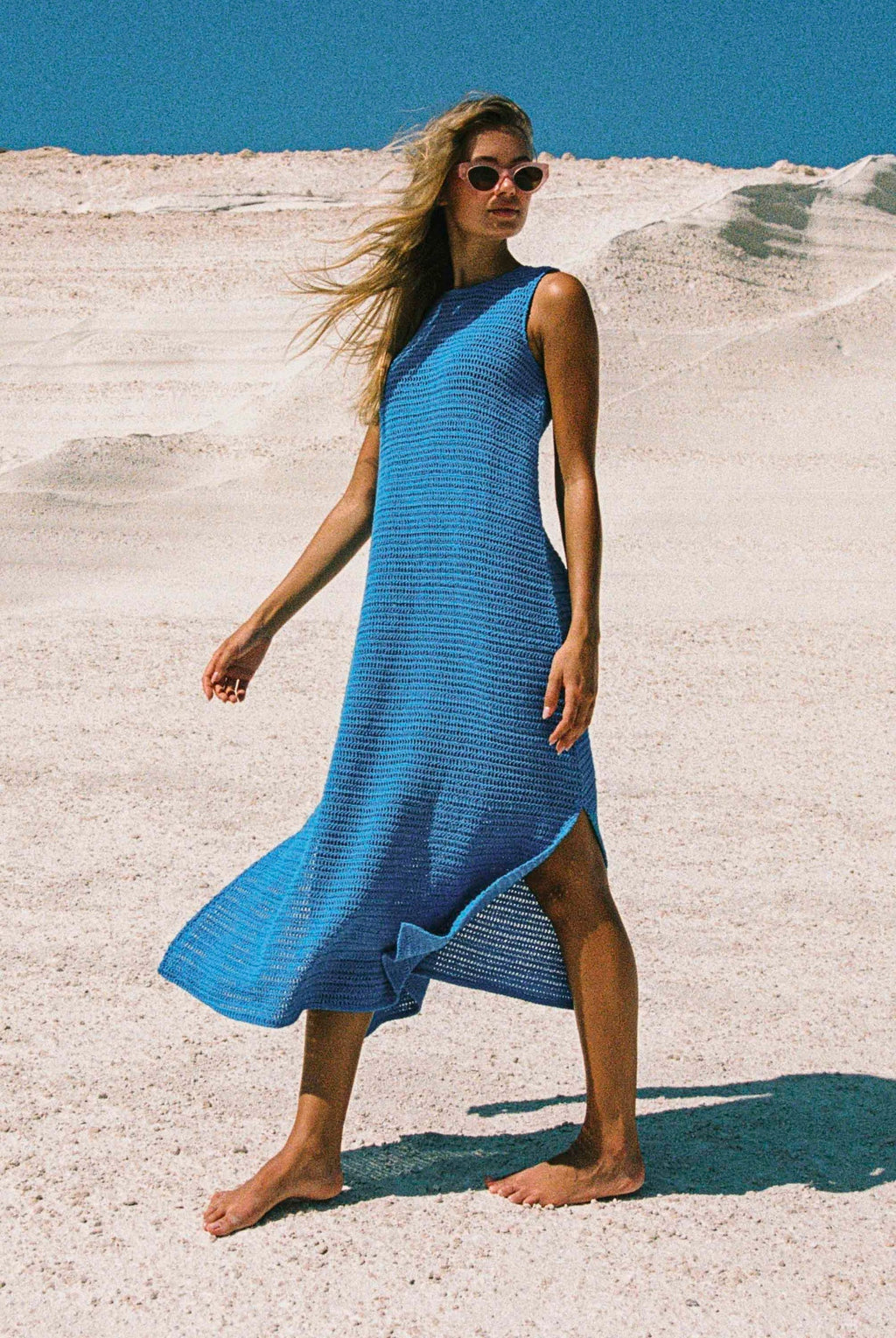 Paloma Dress In Lagoon — gallery