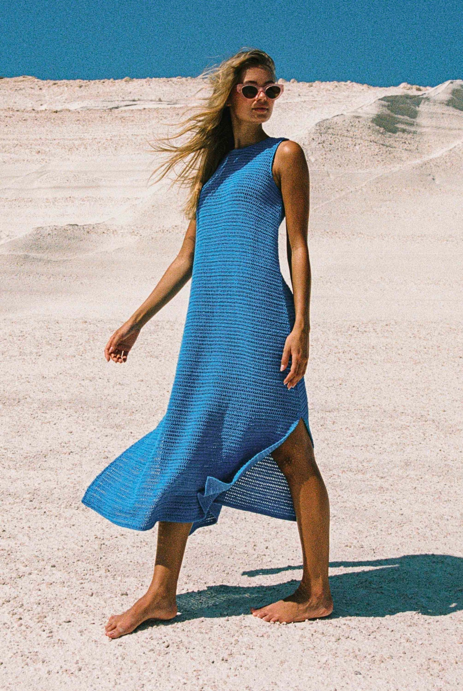 Paloma Dress In Lagoon — gallery