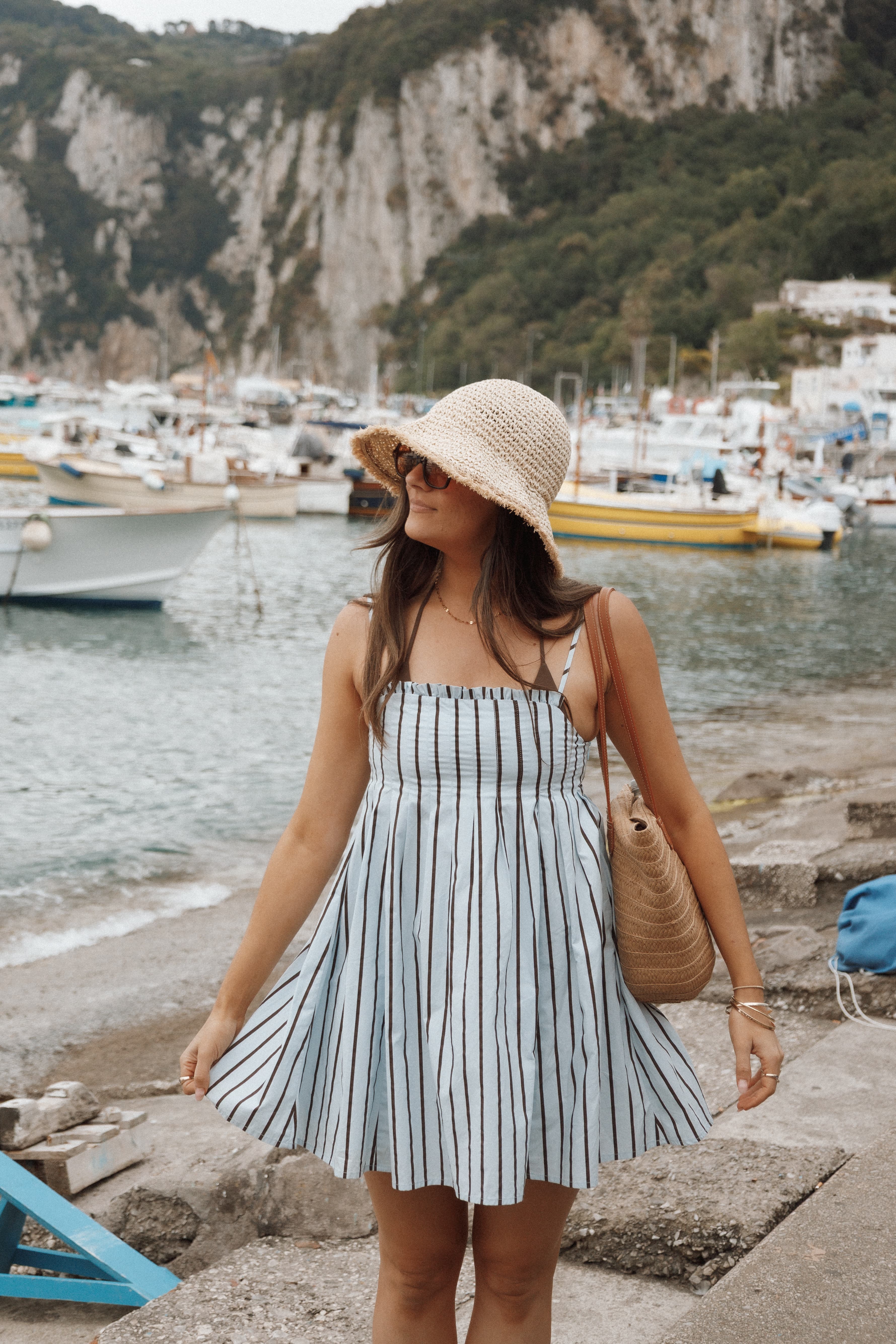 Cole Striped Mini Dress for Women
