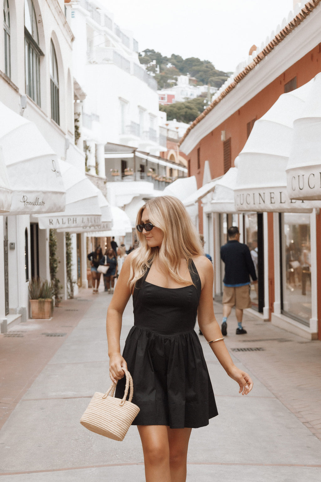 Jacinda A-Line Halterneck Mini Dress for Women - gallery