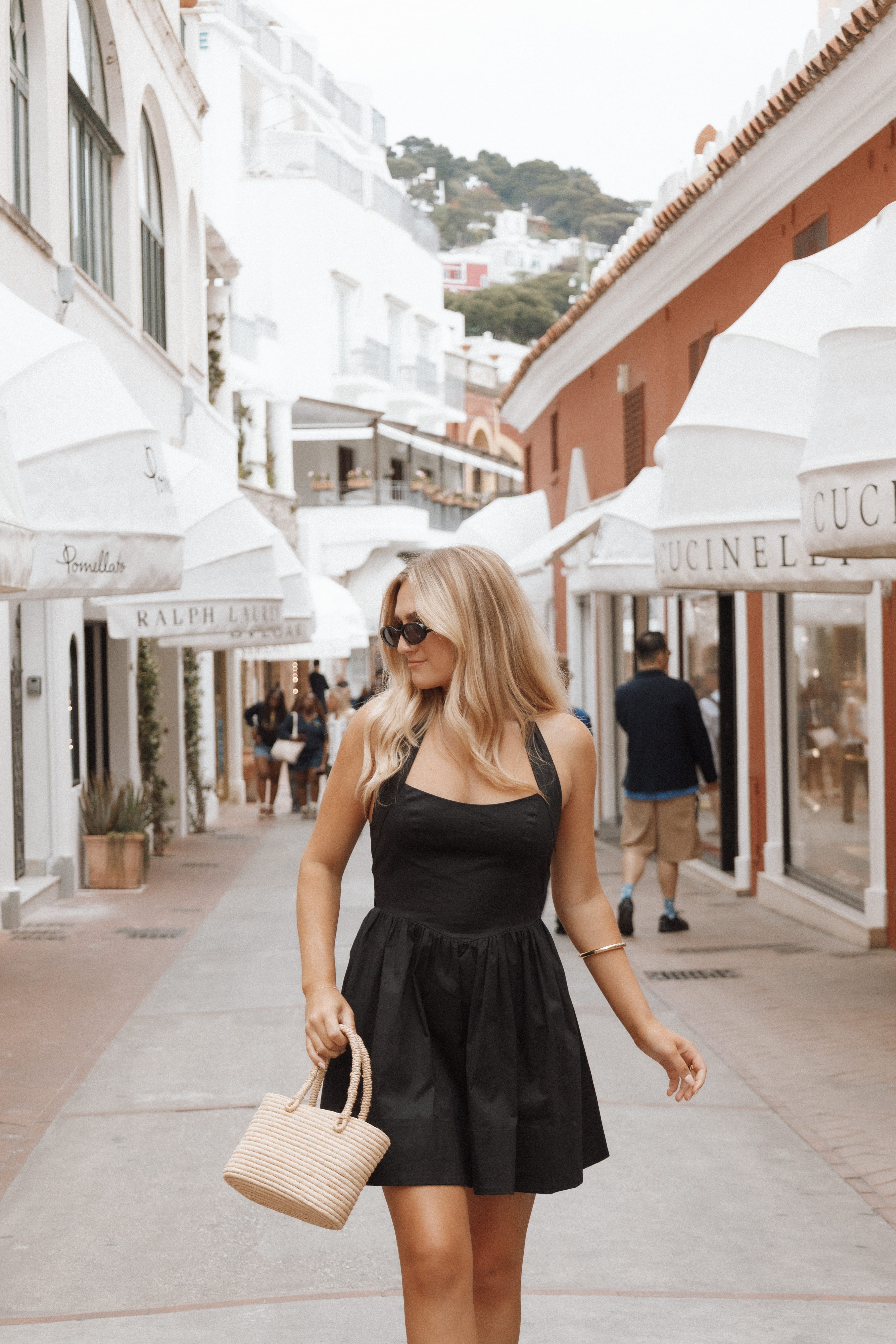 Jacinda A-Line Halterneck Mini Dress for Women - gallery