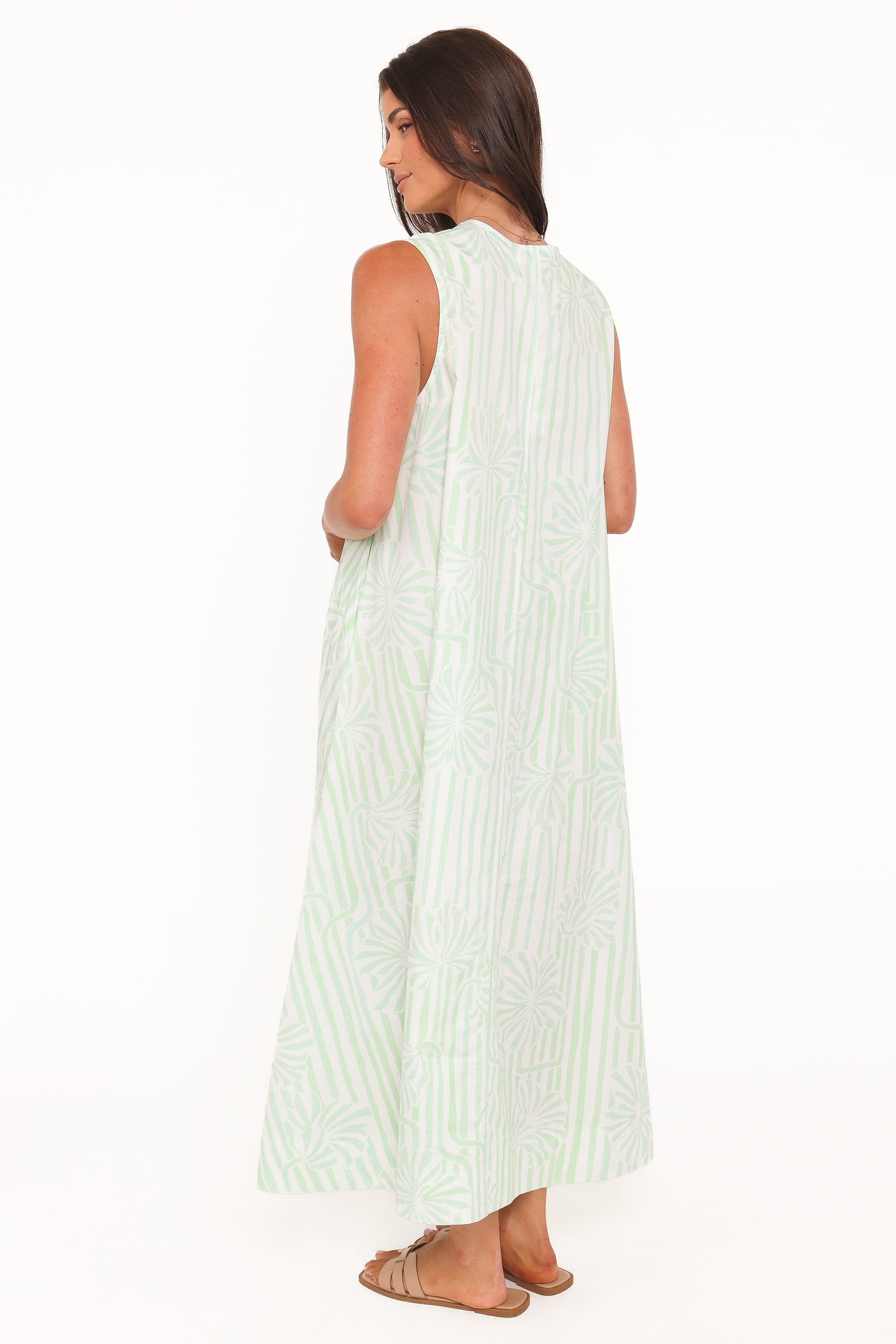Laurita Striped Scoop-Neck Maxi Dress for Women - gallery