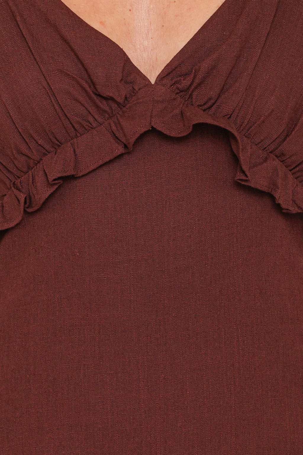Lorella Ruffle Detail Midi Dress for Women - gallery