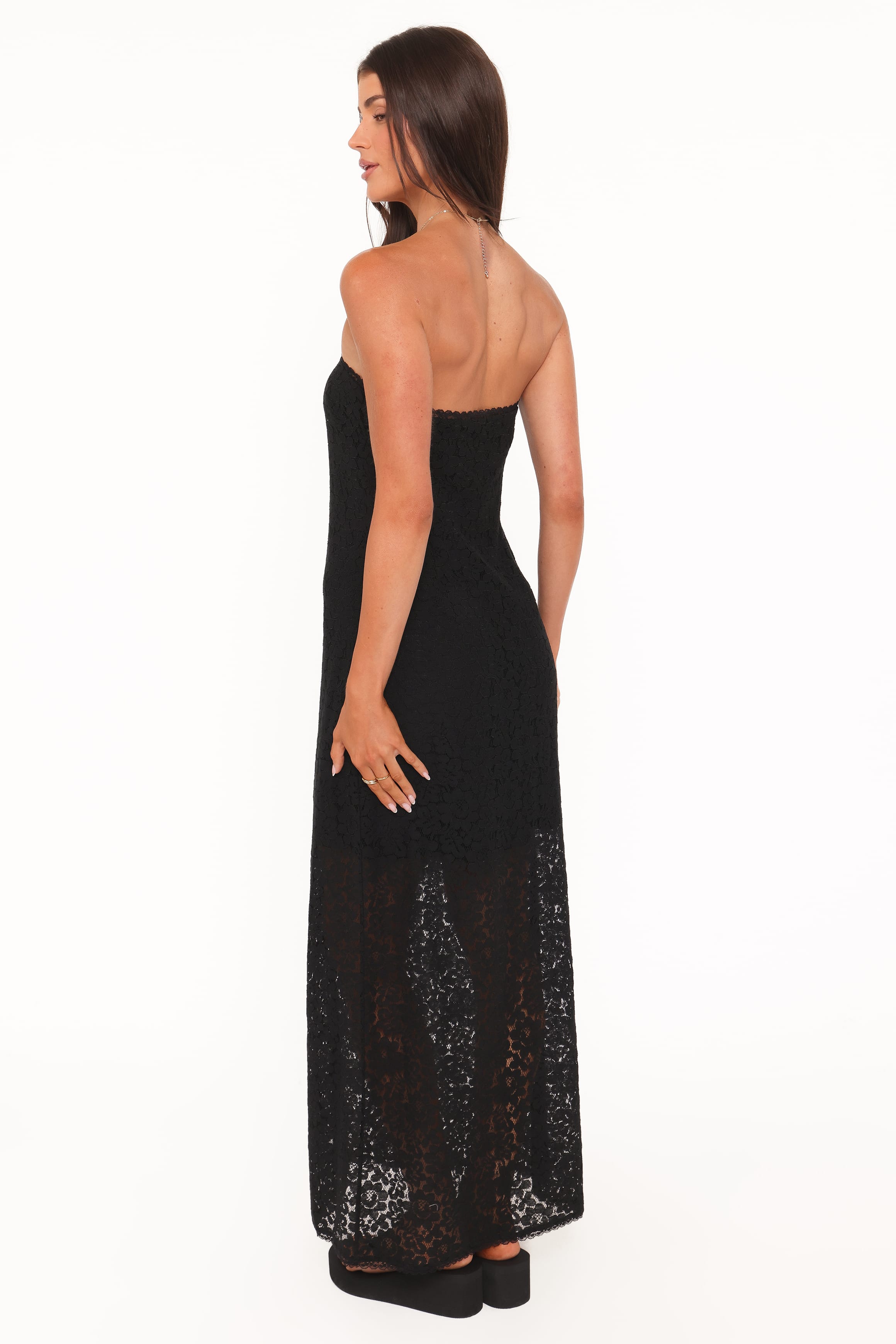 Sienna Strapless Lace Overlay Maxi Dress for Women - gallery