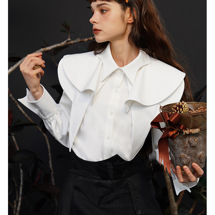 Fox Charm Ruffle Blouse for Women - gallery