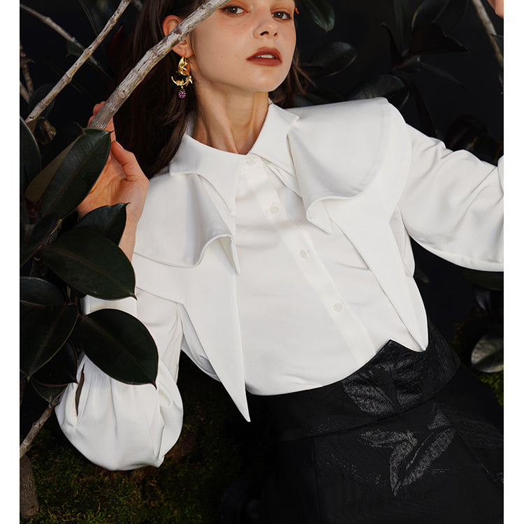 Fox Charm Ruffle Blouse for Women - gallery