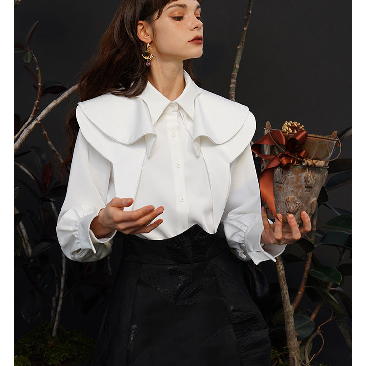 Fox Charm Ruffle Blouse for Women - gallery